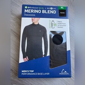 Paradox drirelease E.C.O + Repreve Merino Blend performance base layer size XL